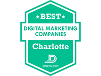 Best Digital Marketing Company Charlotte Badge from Digital.com