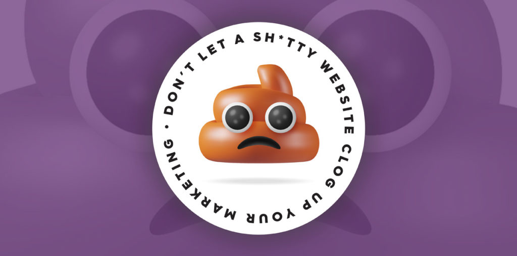 shitty website sticker